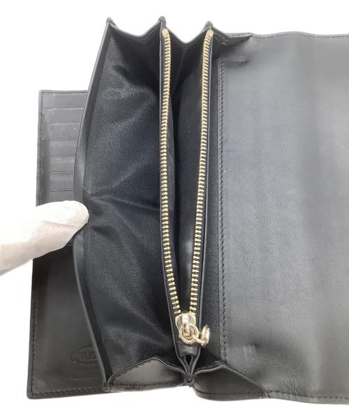 TOD'S（トッズ）TOD'S (トッズ) 長財布 ブラックの古着・服飾アイテム