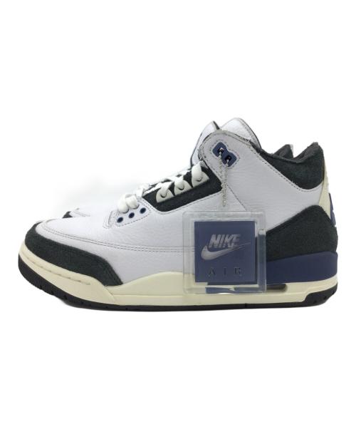 NIKE（ナイキ）NIKE (ナイキ) A Ma Maniere (ア・マ・マニエール) Jordan 3 Retro OG SP ホワイト×ネイビー サイズ:US7.5、UK6.5、EUR40.5、cm25.5、BR39、CN255(2.5)　の古着・服飾アイテム