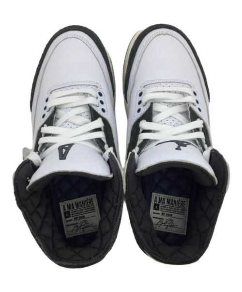 NIKE（ナイキ）NIKE (ナイキ) A Ma Maniere (ア・マ・マニエール) Jordan 3 Retro OG SP ホワイト×ネイビー サイズ:US7.5、UK6.5、EUR40.5、cm25.5、BR39、CN255(2.5)　の古着・服飾アイテム