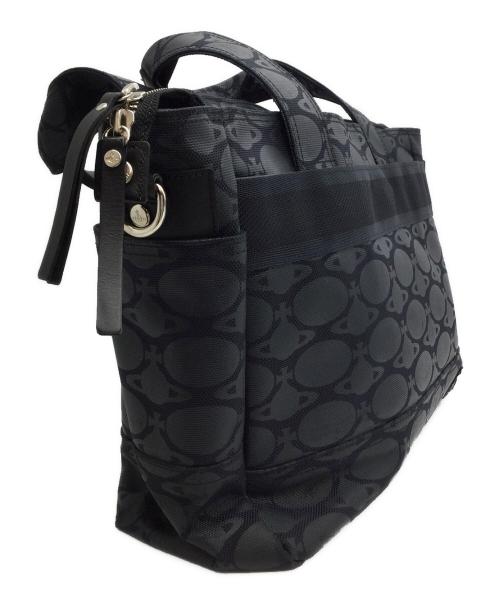 Vivienne Westwood（ヴィヴィアンウエストウッド）Vivienne Westwood (ヴィヴィアンウエストウッド) トートバッグ ネイビーの古着・服飾アイテム