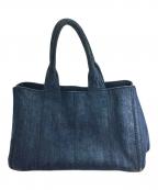 PRADAプラダ）の古着「デニムトートバッグ カナパ」｜ブルー
