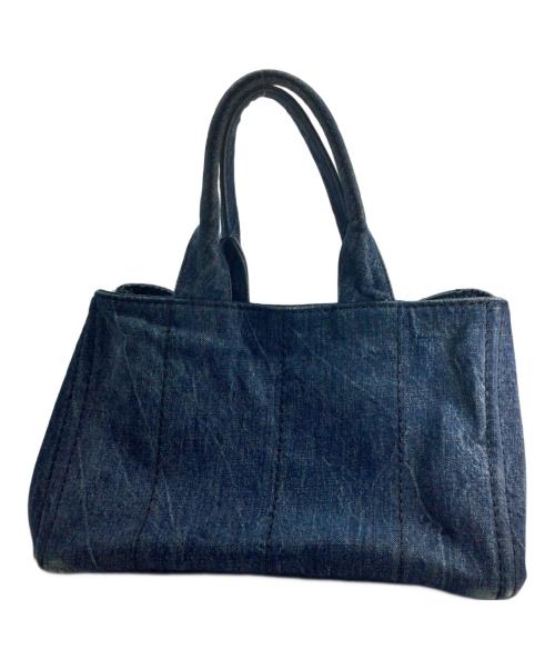 PRADA（プラダ）PRADA (プラダ) デニムトートバッグ カナパ ブルーの古着・服飾アイテム