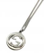 GUCCIグッチ）の古着「ネックレスインターロッキングG」｜シルバー