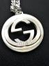 中古・古着 GUCCI (グッチ) ネックレスインターロッキングG シルバー：15000円