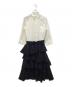 ROBE DE CHAMBRE COMME DES GARCONS（ローブドシャンブル コムデギャルソン）の古着「切替シャツワンピース」｜ホワイト×ネイビー