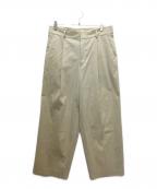 23区ニジュウサンク）の古着「7022332　タックワイドパンツ」｜ベージュ