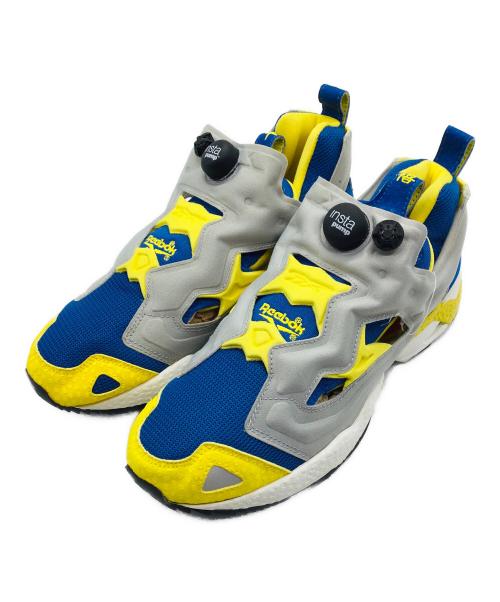 REEBOK（リーボック）REEBOK (リーボック) INSTAPUMP FURY 95 ブルー×イエロー サイズ:USA9、UK8、EUR42、CM27の古着・服飾アイテム
