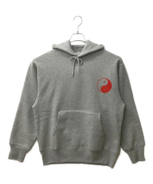 goat（ゴート）goat (ゴート) WX-0378 プルオーバーパーカー グレー×レッド サイズ:Mの古着・服飾アイテム