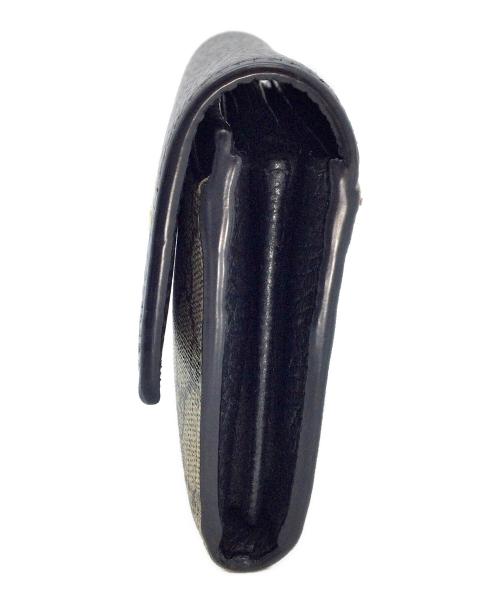 GUCCI（グッチ）GUCCI (グッチ) GUCCI(グッチ)長財布GG マーモント ダブルG バイカラー コンチネンタルウォレット ブラック×ベージュの古着・服飾アイテム