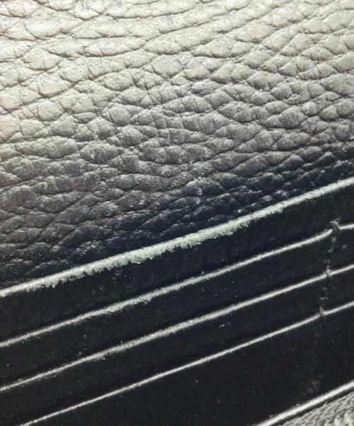 GUCCI（グッチ）GUCCI (グッチ) GUCCI(グッチ)長財布GG マーモント ダブルG バイカラー コンチネンタルウォレット ブラック×ベージュの古着・服飾アイテム