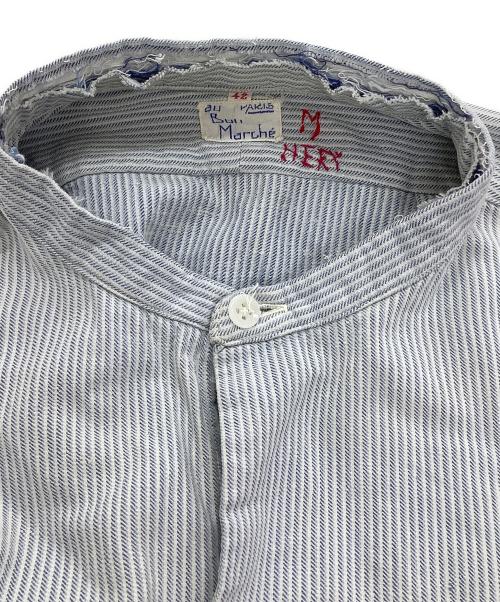 bon marche（ボン マルシェ）bon marche (ボン マルシェ) グランパシャツ ブルー サイズ:42の古着・服飾アイテム