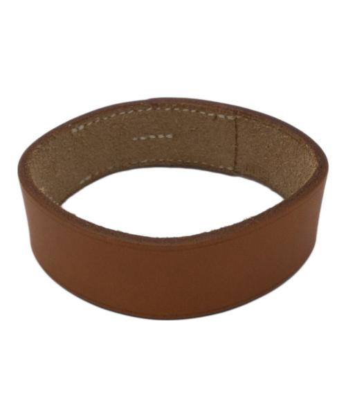 HERMES（エルメス）HERMES (エルメス) レザーブレスレット ブラウンの古着・服飾アイテム