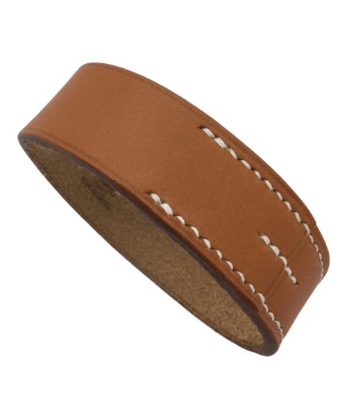 HERMES（エルメス）HERMES (エルメス) レザーブレスレット ブラウンの古着・服飾アイテム