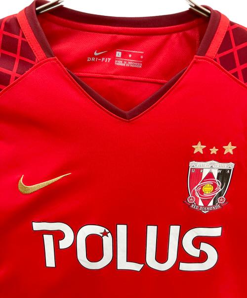 浦和レッズ（ウラワレッズ）浦和レッズ (ウラワレッズ) NIKE (ナイキ) 902455-611　サッカーユニフォーム レッド サイズ:Lの古着・服飾アイテム