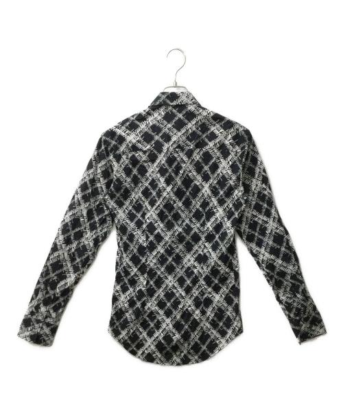 MSGM（エムエスジーエム）MSGM (エムエスジーエム) 2140ME25　シャツ ホワイト×ブラック サイズ:37の古着・服飾アイテム