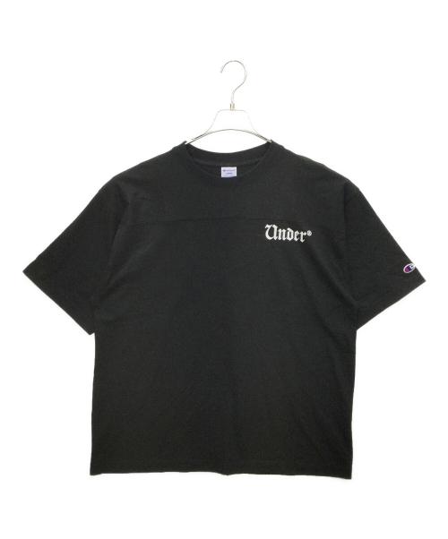 Champion（チャンピオン）Champion (チャンピオン) UNDER R (アンダーアール) Football Tee ブラック サイズ:Lの古着・服飾アイテム