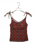 BURBERRY BLUE LABELバーバリーロンドンブルーレーベル）の古着「FA528-463　キャミソール」｜レッド
