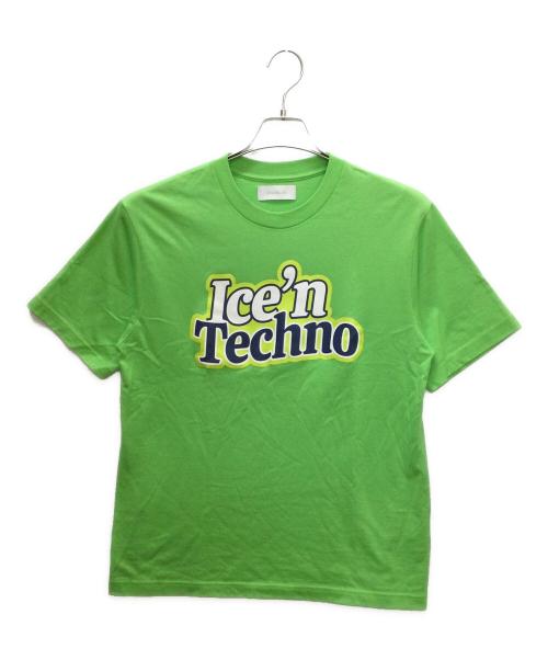 ICE&TECHNO（アイスアンドテクノ）ICE&TECHNO (アイス＆テクノ) IT24W-TEE02　プリントTシャツ グリーン サイズ:Sの古着・服飾アイテム