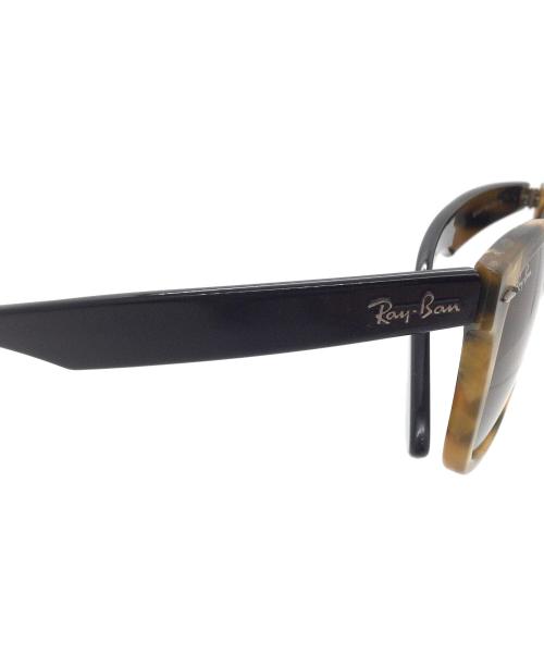 RAY-BAN（レイバン）RAY-BAN (レイバン) サングラス ベージュ×ブラック サイズ:52-22の古着・服飾アイテム