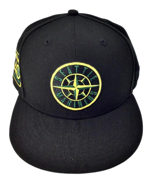 New Era（ニューエラ）New Era (ニューエラ) STONE ISLAND (ストーンアイランド) New Era×STONE ISLAND シアトルマリナーズ 40周年 ブラック サイズ:59.6cmの古着・服飾アイテム