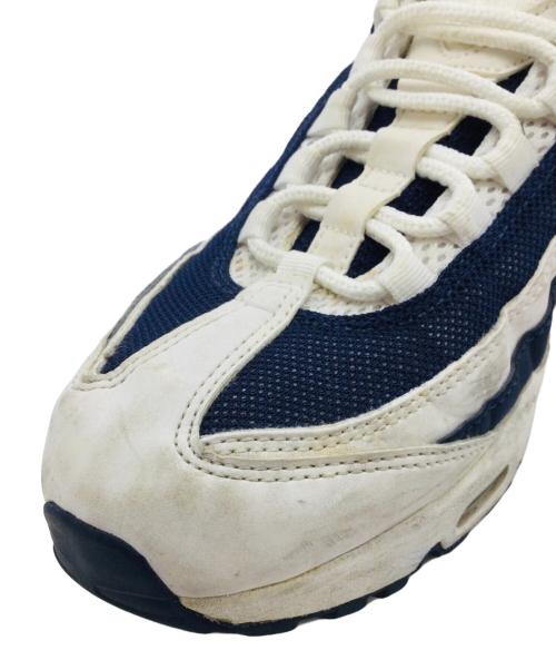 NIKE（ナイキ）NIKE (ナイキ) Air Max 95 Marine Day Blue ネイビー×ホワイト サイズ:US9、UK8、EUR42.5、BR40.5、CN270(2.5)の古着・服飾アイテム