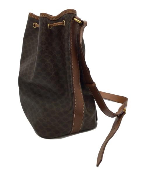 CELINE（セリーヌ）CELINE (セリーヌ) 巾着ショルダーバッグ ブラウンの古着・服飾アイテム