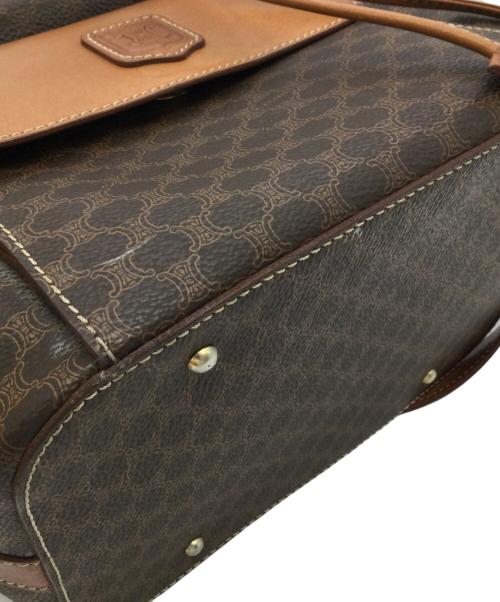 CELINE（セリーヌ）CELINE (セリーヌ) 巾着ショルダーバッグ ブラウンの古着・服飾アイテム