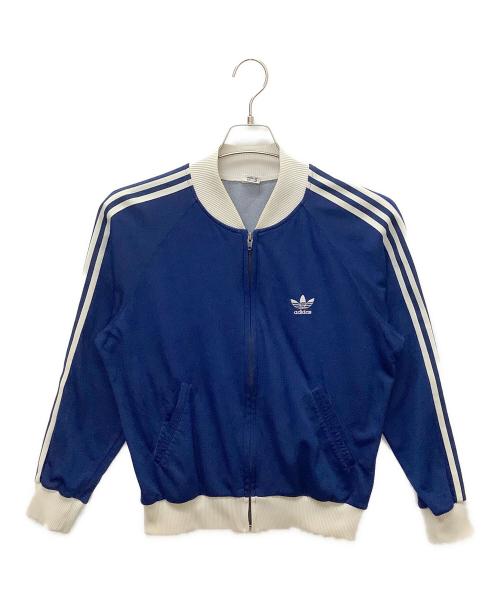 adidas（アディダス）adidas (アディダス) ヴィンテージトラックジャケット ブルー×ホワイト サイズ:3の古着・服飾アイテム
