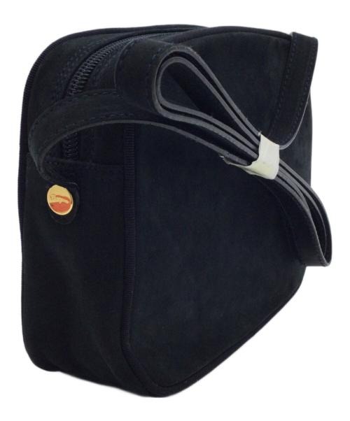 Salvatore Ferragamo（サルヴァトーレ フェラガモ）Salvatore Ferragamo (サルヴァトーレ フェラガモ) ヴァラリボンショルダーバッグ ネイビーの古着・服飾アイテム