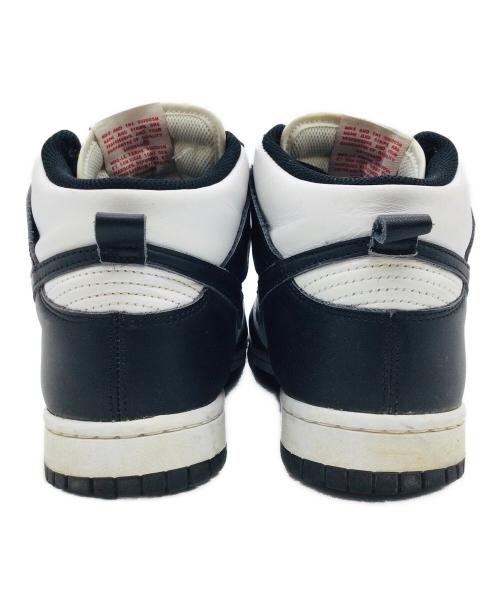 NIKE（ナイキ）NIKE (ナイキ) Dunk High ホワイト×ブラック サイズ:US8.5、UK6、EUR40、cm25.5。BR38、CN255(2.5)の古着・服飾アイテム