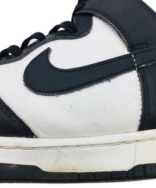 NIKE（ナイキ）NIKE (ナイキ) Dunk High ホワイト×ブラック サイズ:US8.5、UK6、EUR40、cm25.5。BR38、CN255(2.5)の古着・服飾アイテム