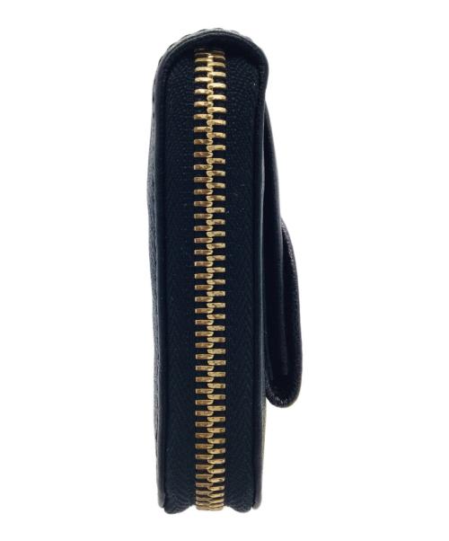 Chloe（クロエ）Chloe (クロエ) ラウンドファスナー財布 ブラックの古着・服飾アイテム