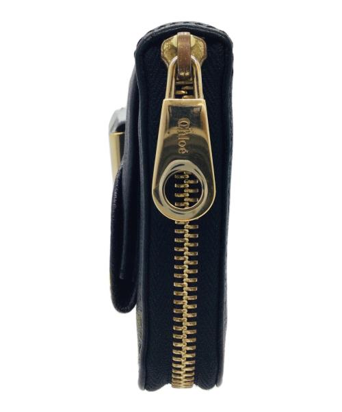 Chloe（クロエ）Chloe (クロエ) ラウンドファスナー財布 ブラックの古着・服飾アイテム