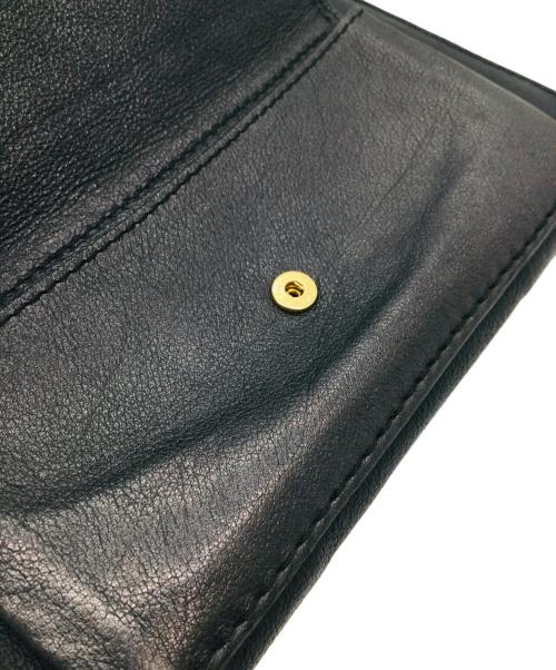 Chloe（クロエ）Chloe (クロエ) ラウンドファスナー財布 ブラックの古着・服飾アイテム