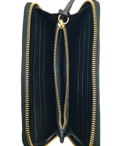 Chloe（クロエ）Chloe (クロエ) ラウンドファスナー財布 ブラックの古着・服飾アイテム