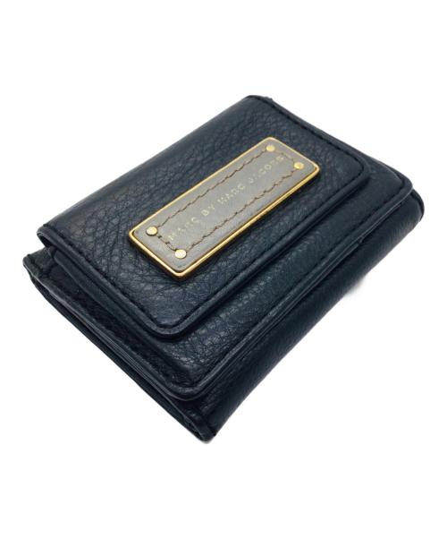 Marc by Marc Jacobs（マークバイマークジェイコブス）Marc by Marc Jacobs (マークバイマークジェイコブス) コンパクトウォレット ブラックの古着・服飾アイテム