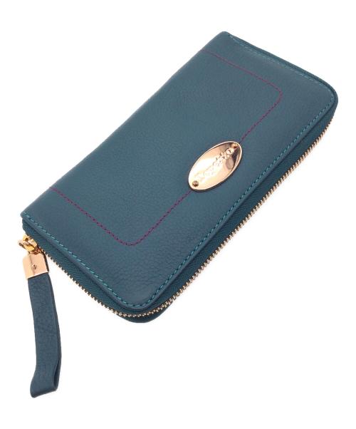 repetto（レペット）repetto (レペット) ラウンドファスナー財布 ブルー 未使用品の古着・服飾アイテム