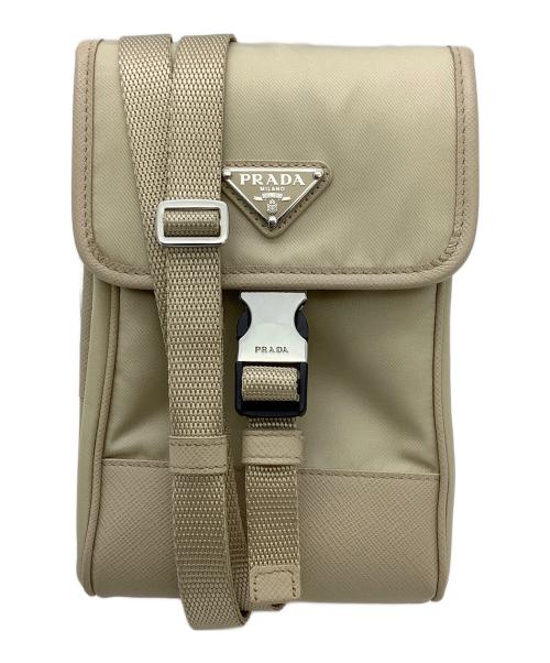 PRADA（プラダ）PRADA (プラダ) ショルダーポーチ ベージュの古着・服飾アイテム