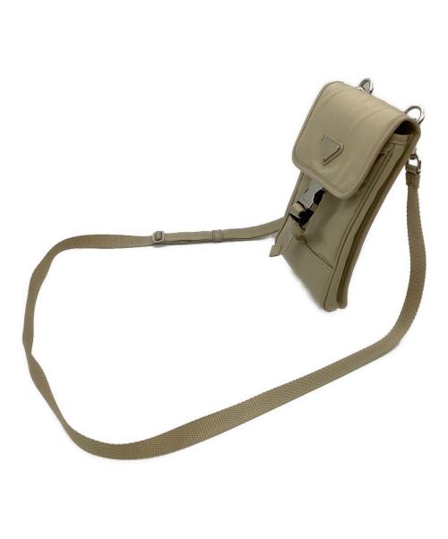 PRADA（プラダ）PRADA (プラダ) ショルダーポーチ ベージュの古着・服飾アイテム