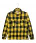 ALPHA（アルファ）の古着「長袖シャツ」｜ブラック×イエロー