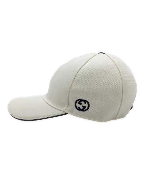 GUCCI（グッチ）GUCCI (グッチ) キャップ ホワイトの古着・服飾アイテム