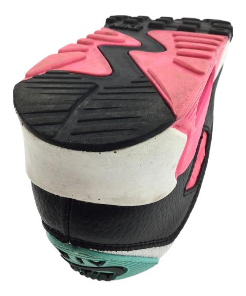 NIKE（ナイキ）NIKE (ナイキ) WMNS AIR MAX 90 ピンク×ブルー サイズ:US7.5、UK5、EUR38.5、cm24.5、BR37、CN245(2.5)の古着・服飾アイテム