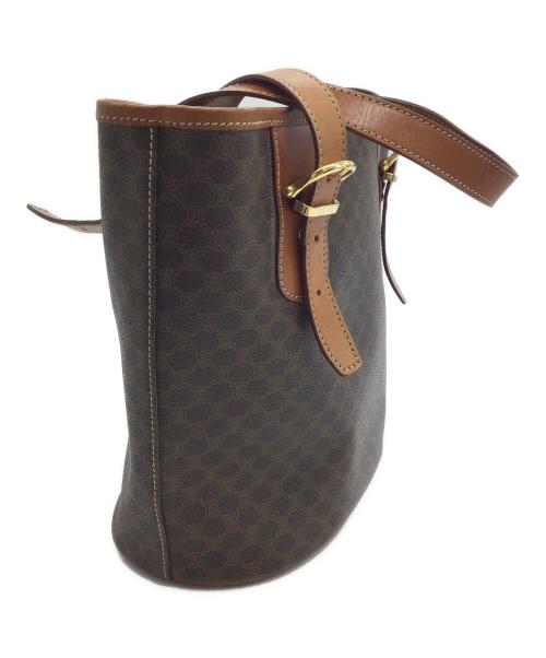 CELINE（セリーヌ）CELINE (セリーヌ) マカダム柄トートバッグ ブラウンの古着・服飾アイテム