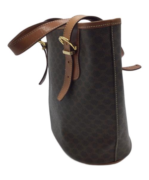 CELINE（セリーヌ）CELINE (セリーヌ) マカダム柄トートバッグ ブラウンの古着・服飾アイテム