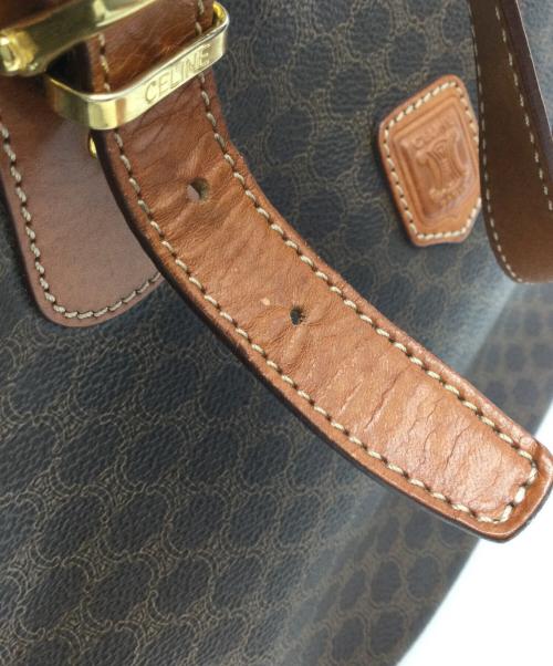 CELINE（セリーヌ）CELINE (セリーヌ) マカダム柄トートバッグ ブラウンの古着・服飾アイテム
