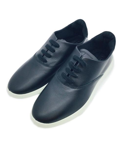 ECCO（エコー）ECCO (エコー) スニーカー ブラック サイズ:EU37、US6-6.5、UK4.5、CN235(2)の古着・服飾アイテム