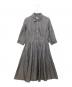 MARGARET HOWELL（マーガレットハウエル）の古着「578-257402　長袖ワンピース」｜グレー