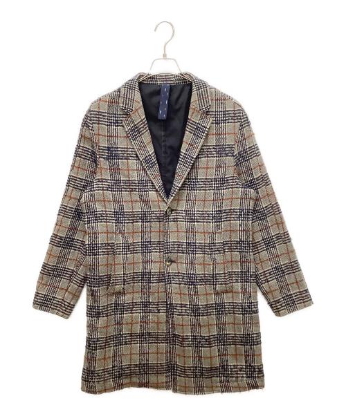 zaraman（ザラマン）zaraman (ザラマン) チェスターコート グレー×ネイビー サイズ:Sの古着・服飾アイテム