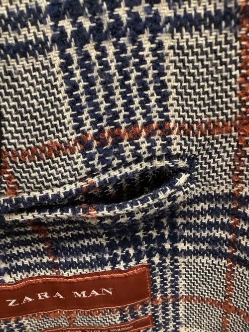 zaraman（ザラマン）zaraman (ザラマン) チェスターコート グレー×ネイビー サイズ:Sの古着・服飾アイテム