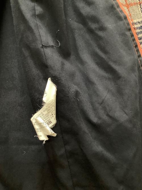 zaraman（ザラマン）zaraman (ザラマン) チェスターコート グレー×ネイビー サイズ:Sの古着・服飾アイテム